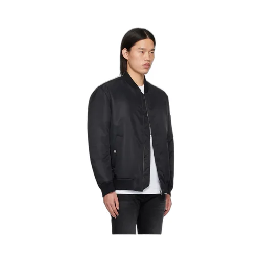 Rib Stand-Neck Casual Jacket