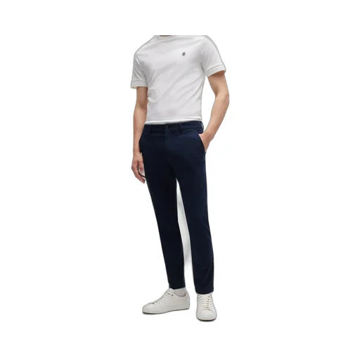 Mid-Rise Slim-Fit Trousers