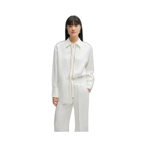 Long-Sleeve Collared Shirt