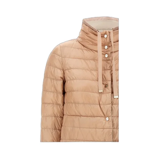 Quilted High-Neck Reversible Coat