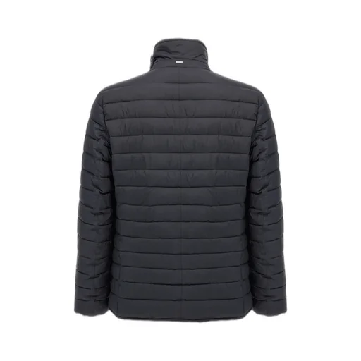 Button Fastened Quilted Down Jacket