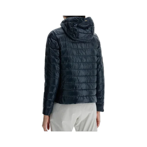 Quilted Hooded Drawstring Puffer Jacket