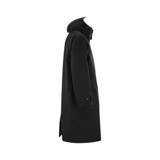 Hooded Buttoned Coat