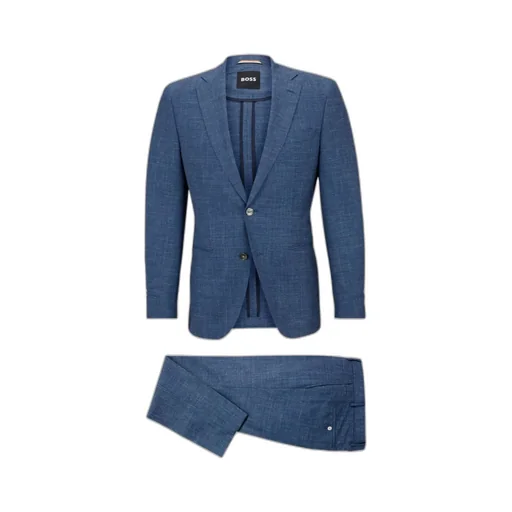 Long-Sleeved Coat, Belt Loop Pants, Suit Set
