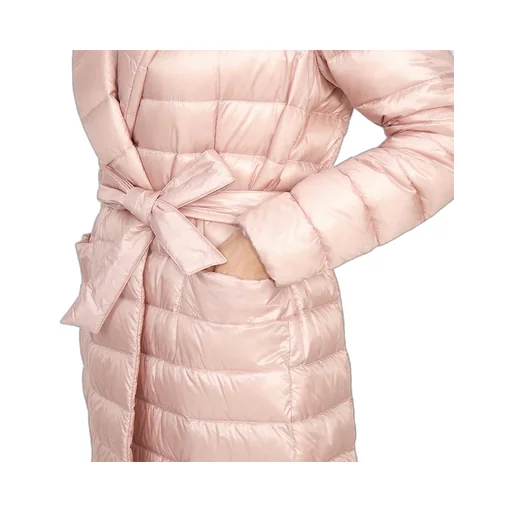 V-Neck Long-Sleeved Down Jacket