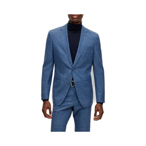 Long-Sleeved Coat, Belt Loop Pants, Suit Set