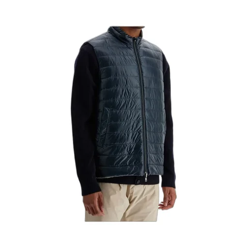 Zipped Quilted Reversible Down Gilet