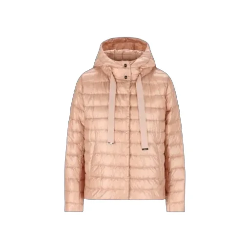 Quilted Hooded Drawstring Puffer Jacket