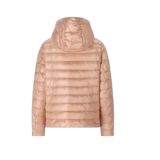 Quilted Hooded Drawstring Puffer Jacket