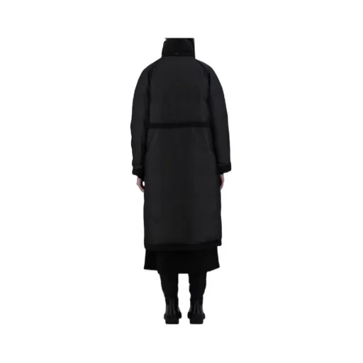 High-Neck Quilted Coat