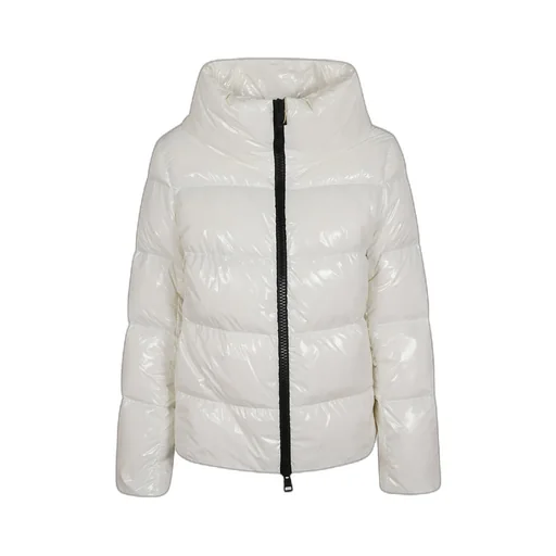 Zipped Hooded Down Jacket