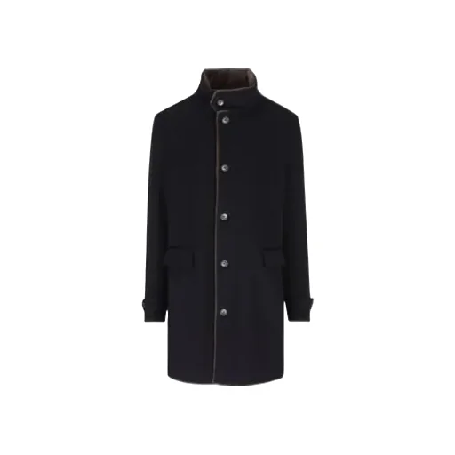 High-Neck Sling Breasted Coat
