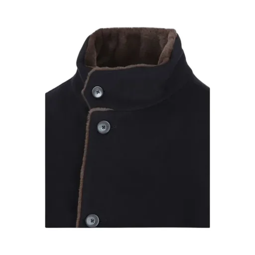 High-Neck Sling Breasted Coat