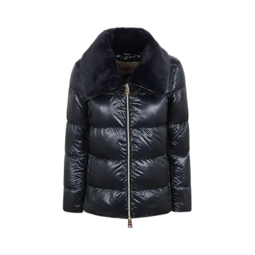 Faux-Fur Collar Puffer Jacket