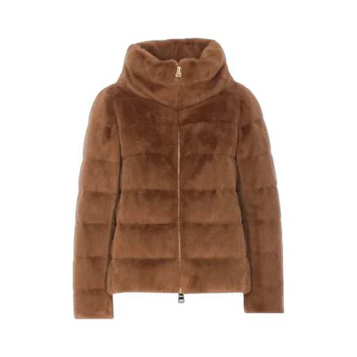 Faux Zip-Up Padded Jacket