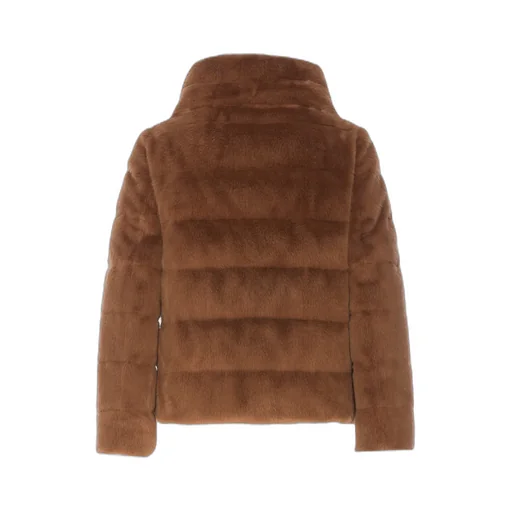 Faux Zip-Up Padded Jacket