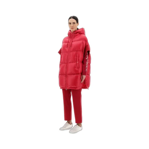 Drawstring-Hood Quilted Puffer Jacket