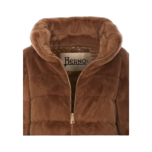 Faux Zip-Up Padded Jacket