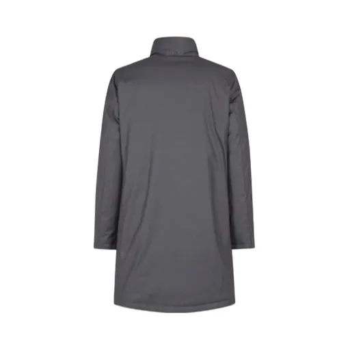 Buttoned High Neck Coat