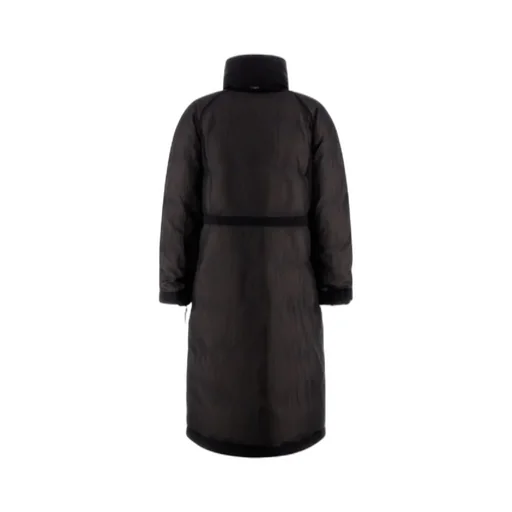 High-Neck Quilted Coat