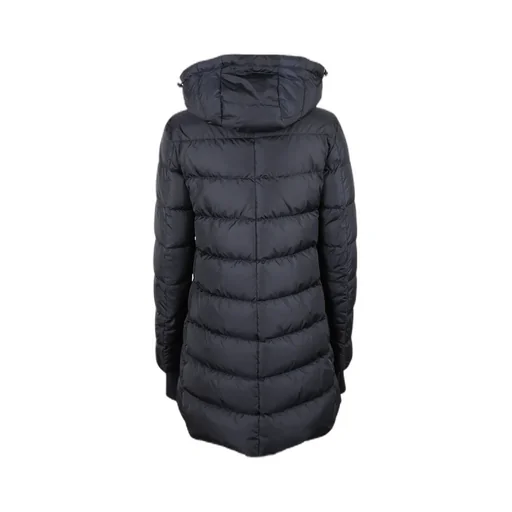 Attached-Hood Quilted Coat