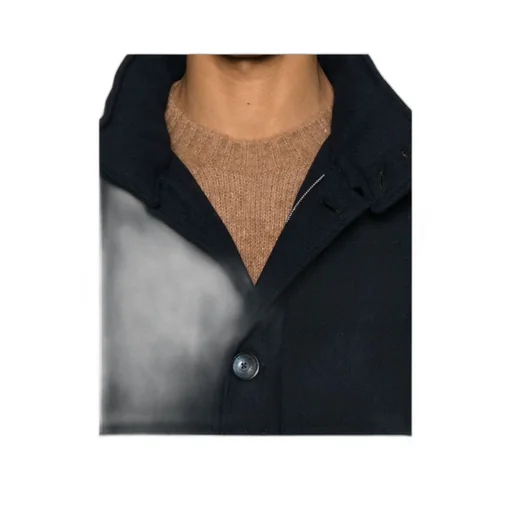 Buttoned High Neck Down Jacket