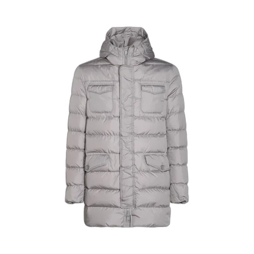 Hooded Quilted Down Coat