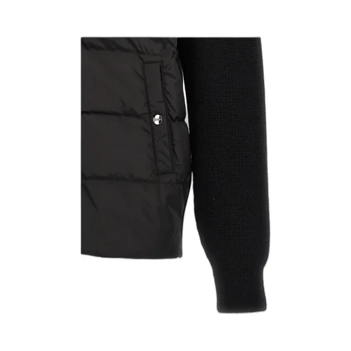 Zip-Up Knitted Puffer Jacket