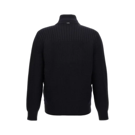 Zip-Up Knitted Puffer Jacket