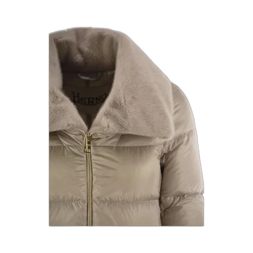 Faux-Fur Collar Padded Jacket