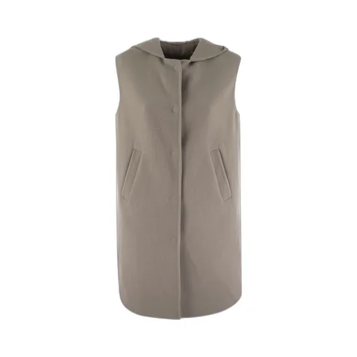 Sleeveless Hooded Coat