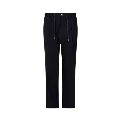 Drawstring Straight-Leg Trousers