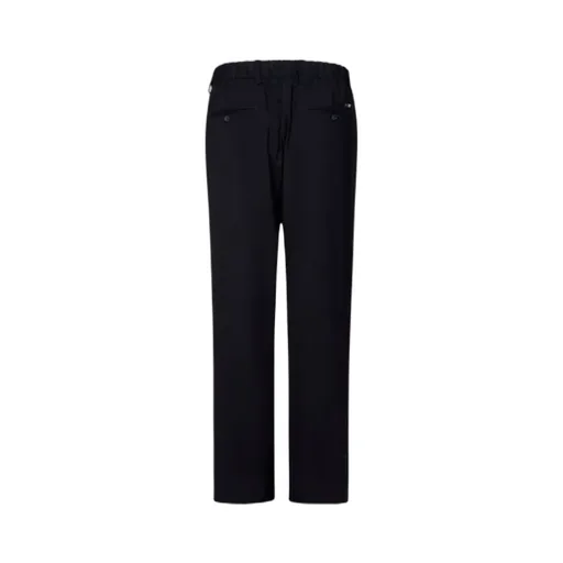 Drawstring Straight-Leg Trousers