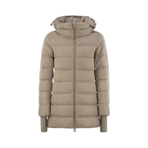 Zip-Up Hooded Down Jacket