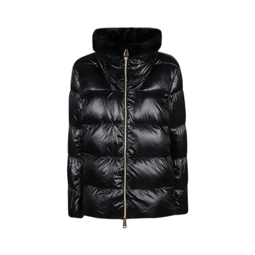 High-Neck Zipped Down Jacket