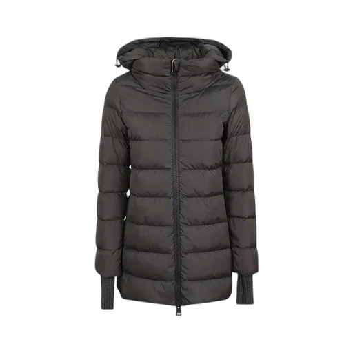 Zip-Up Hooded Down Jacket