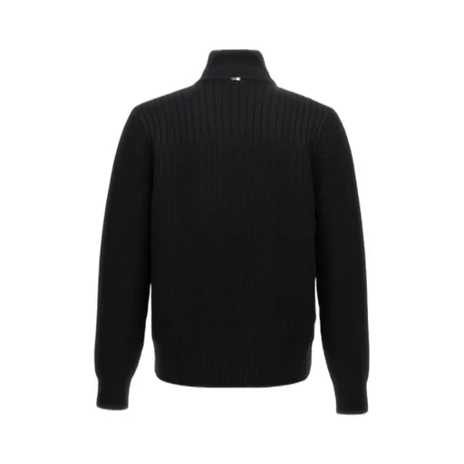 Zip-Up Knitted Puffer Jacket