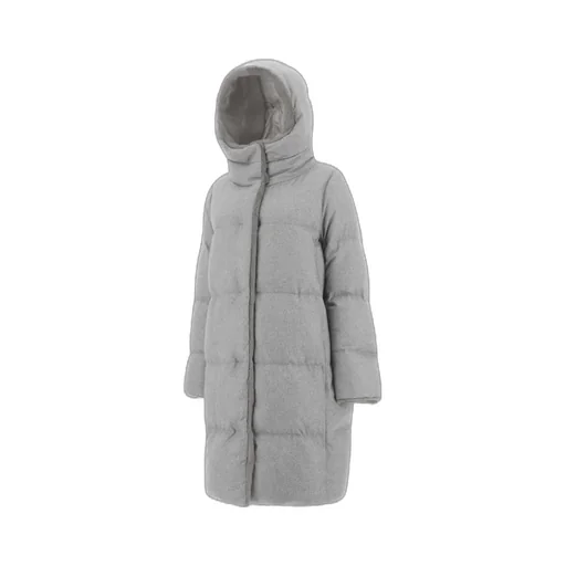 Faux Fur-Lined Quilted Coat