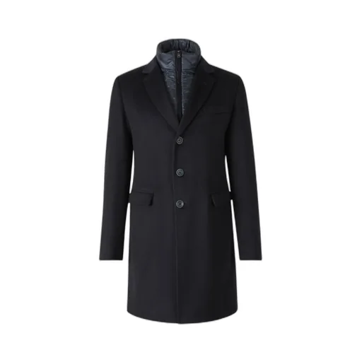 Straight Hem Layered Coat