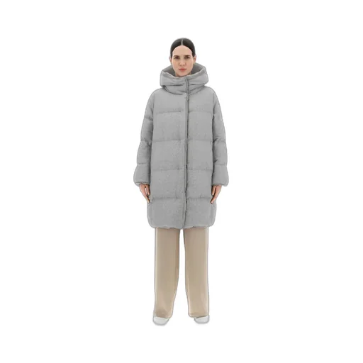 Faux Fur-Lined Quilted Coat