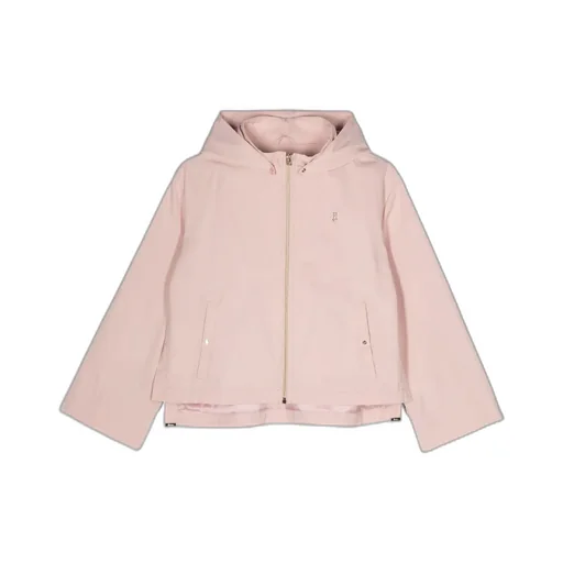 Logo-Plaque Zip-Up Raincoat
