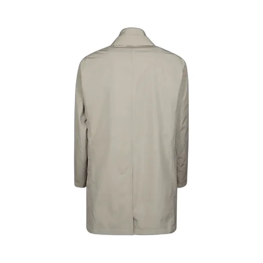 High-Neck Buttoned Coat