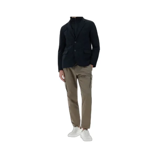 High-Neck Button-Up Jacket
