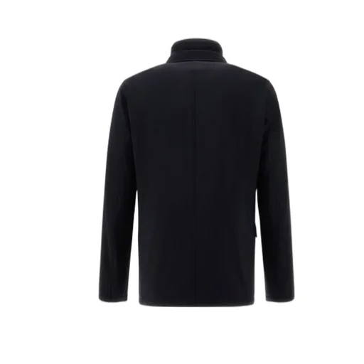 High-Neck Button-Up Jacket