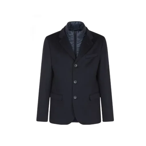 Straight Hem Layered Jacket