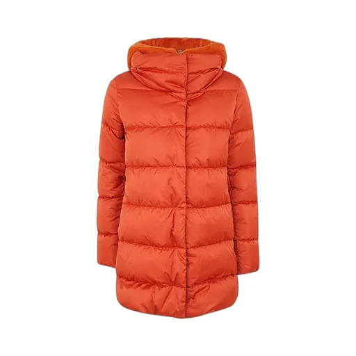 High Neck Long Sleeved Padded Coat
