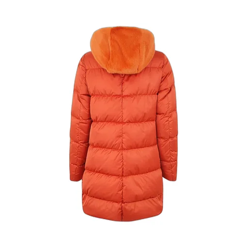 High Neck Long Sleeved Padded Coat