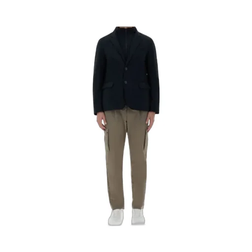 High-Neck Button-Up Jacket