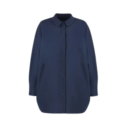 Scuba Single-Breasted Stretched Coat