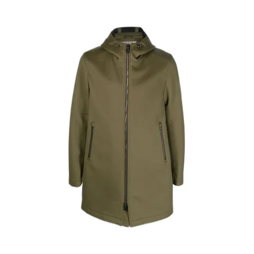 Zip-Up Hooded Coat